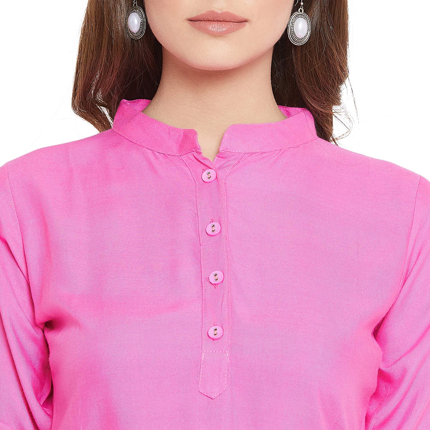 the pajama factory womens solid coloured rayon kurtis