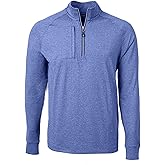 Cutter & Buck mens Cutter & Buck Adapt Eco Knit Heather Mens Quarter Zip Pullover