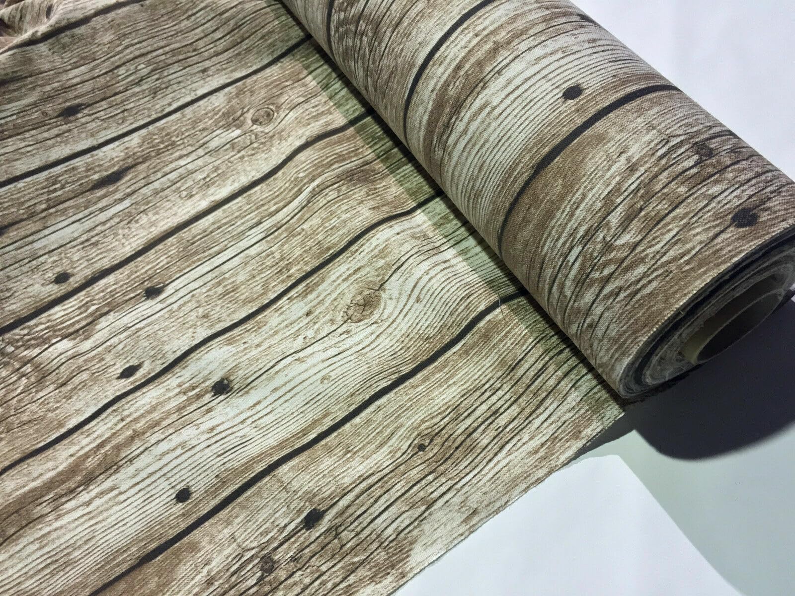 Wood Plank Floor Board Digital Print Fabric Home Decor Curtains Upholstery Material - 140cm Wide Canvas (3)