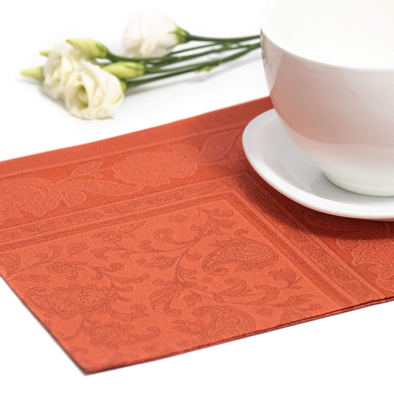 Papstar 50 Serviettes Royal Collection Pliage 1 4 40 Cm X 40 Cm Terracotta Ornaments Commerce Industrie Et Science Produits Jetables Zwembaddebeemd Nl