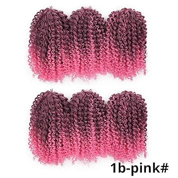 Amazon Com Curly Crochet Hair Marley Braid Hair Kanekalon Ombre