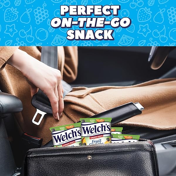 WELCH’S FRUIT SNACKS, MIXED FRUIT & SUMMER FRUITS SNACK BOX, GLUTEN FREE, 0.8OZ SNACK PACKS (PACK OF 60)