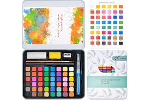 CASLEEVF Stocking Stuffers for Kids Watercolor Paint - Water Color Paint Adult Sets for Kids Christmas Valentines Day Gifts for Boys Girls Teens Water Colors Paint Palette Arts and Crafts Art Supplies Travel Mini Watercolor Set