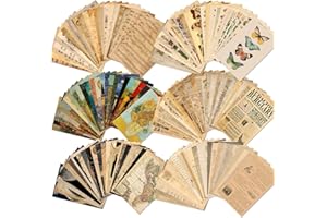 GIFTSFARM 150 Sheets of Scrapbook Paper, Aesthetic Vintage Scrapbooking Supplies Pack, Ephemera for Junk Journal, Cute Notebook Stationary Journal kit, Wall Collage Kit, Vintage Decor