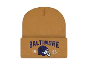 CUSFUK Beanie for Men Women Vintage Embroidered City Hats Apparel Gifts Classic Sport Beanie