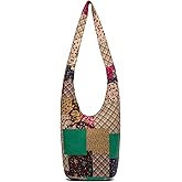 Women Shoulder Handbags Fashion canvas Hippie Crossbody Bags Bohemian Animal Prints Hobo Bags