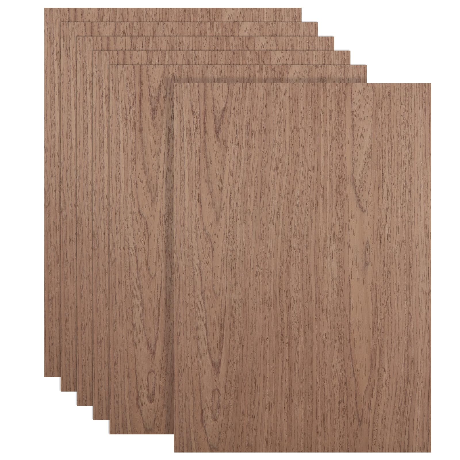 Photo 1 of 6Pcs 16 x 12 x 1/16 Inch Walnut Plywood Sheets Unfinished Plywood Sheet for Arts and Crafts, Painting, Pyrography, Wood Engraving, Architectural Models, Wood Burning, Laser