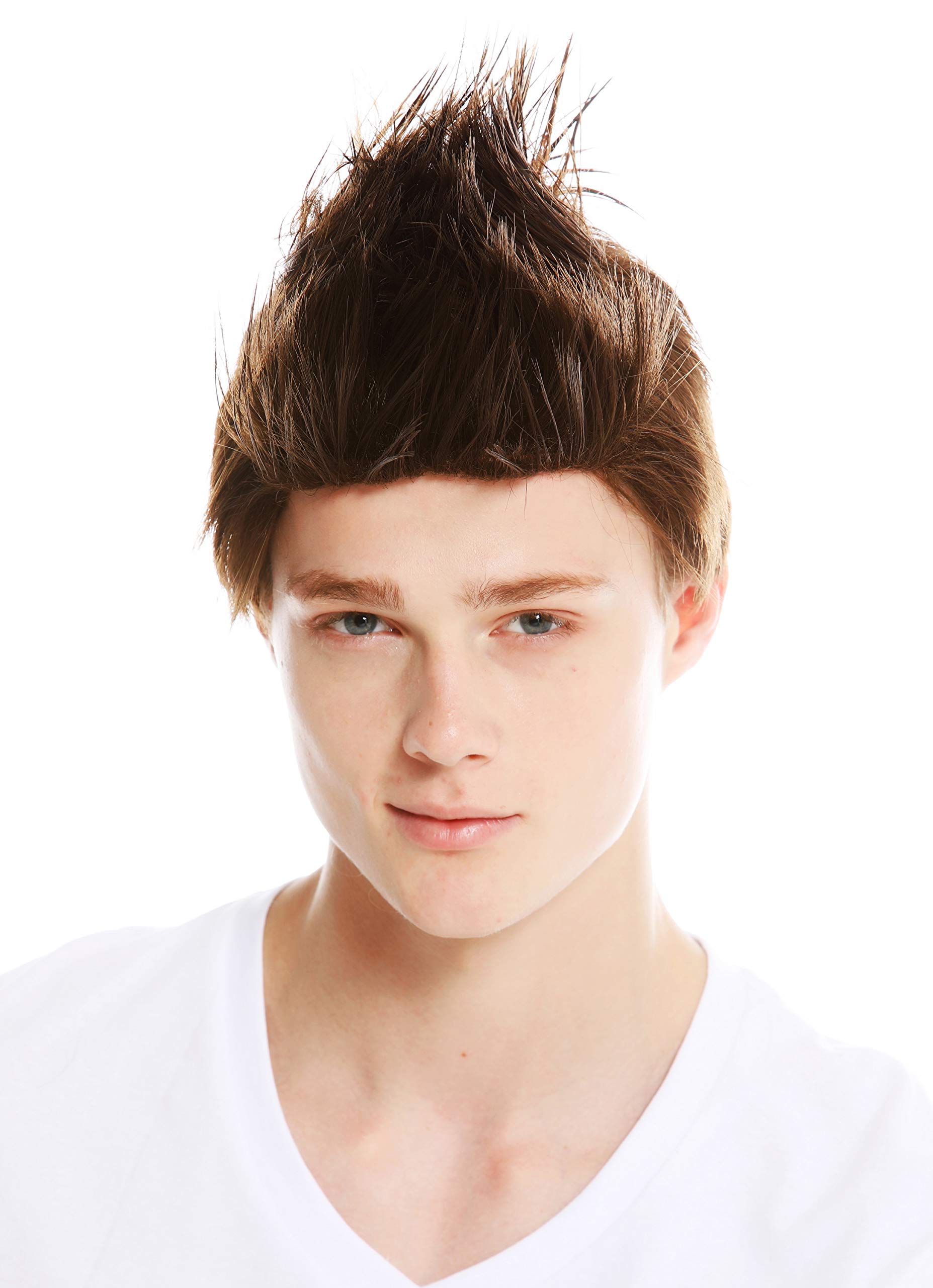 WIG ME UP - WL-3034-8 wig women woman men man short cheeky backcombed Mohawk 80's brown