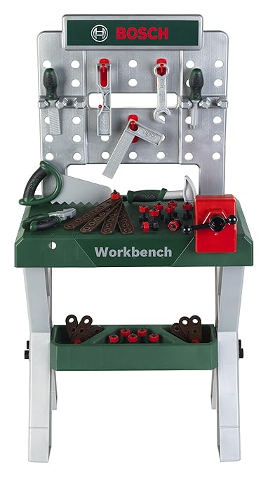 Theo Klein 8656 - Theo Bosch Werkbank X-Bein Neu, Baukästen, Spielwerkzeug