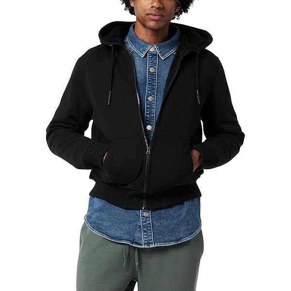 Buffalo Men's Sherpa Lined Hoodie (Blue, XX-Large) at Amazon Men's