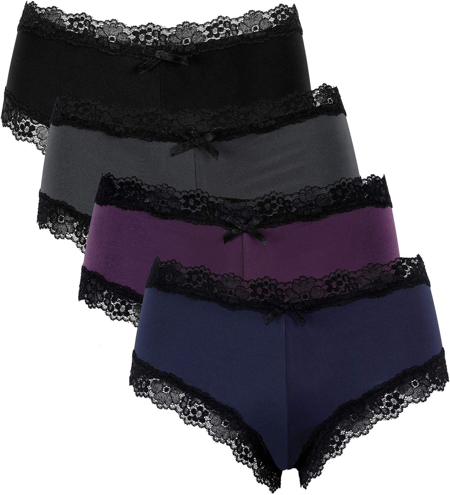 Anwell Women's Panties Bikini Assorted Lace Nylon Spandex Bikini Underwear
