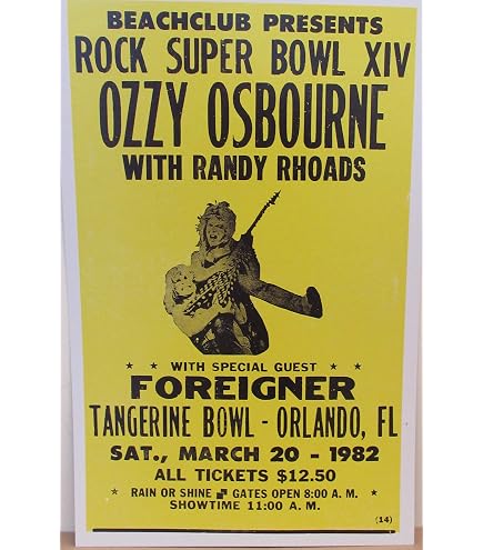 Amazon.com: Cleveland Vinyl Black Sab Ozzy O Promo Back to the