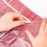 GREATRIL Rose Gold Tinsel Curtain Backdrop 1m x 2.5m Pack of 2 view 8