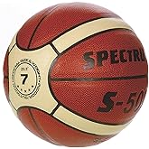 S&amp;S Worldwide Spectrum Composite S-500 Basketball | Laminated composite leather cover for durability, 29.5 circumference, For competitive play, Flat seam ball