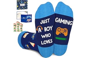 Gamer Gifts for Boys - Gaming Socks for Kids Boys 6-12 Years, Funny Socks Birthday Basket Christmas Stocking Stuffers