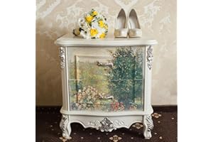 Flortlias Floral Decoupage Paper for Furniture Large Vintage Decorative Printed Art Tissue Paper for Craft, Lively Garden