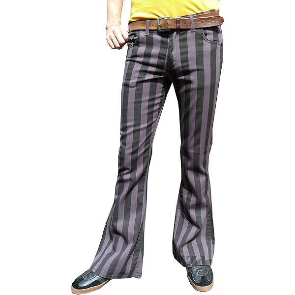 パンツ used stripe flare slacks STRIPE FLARE SLACKS【BLACK】 | SHIKITARI