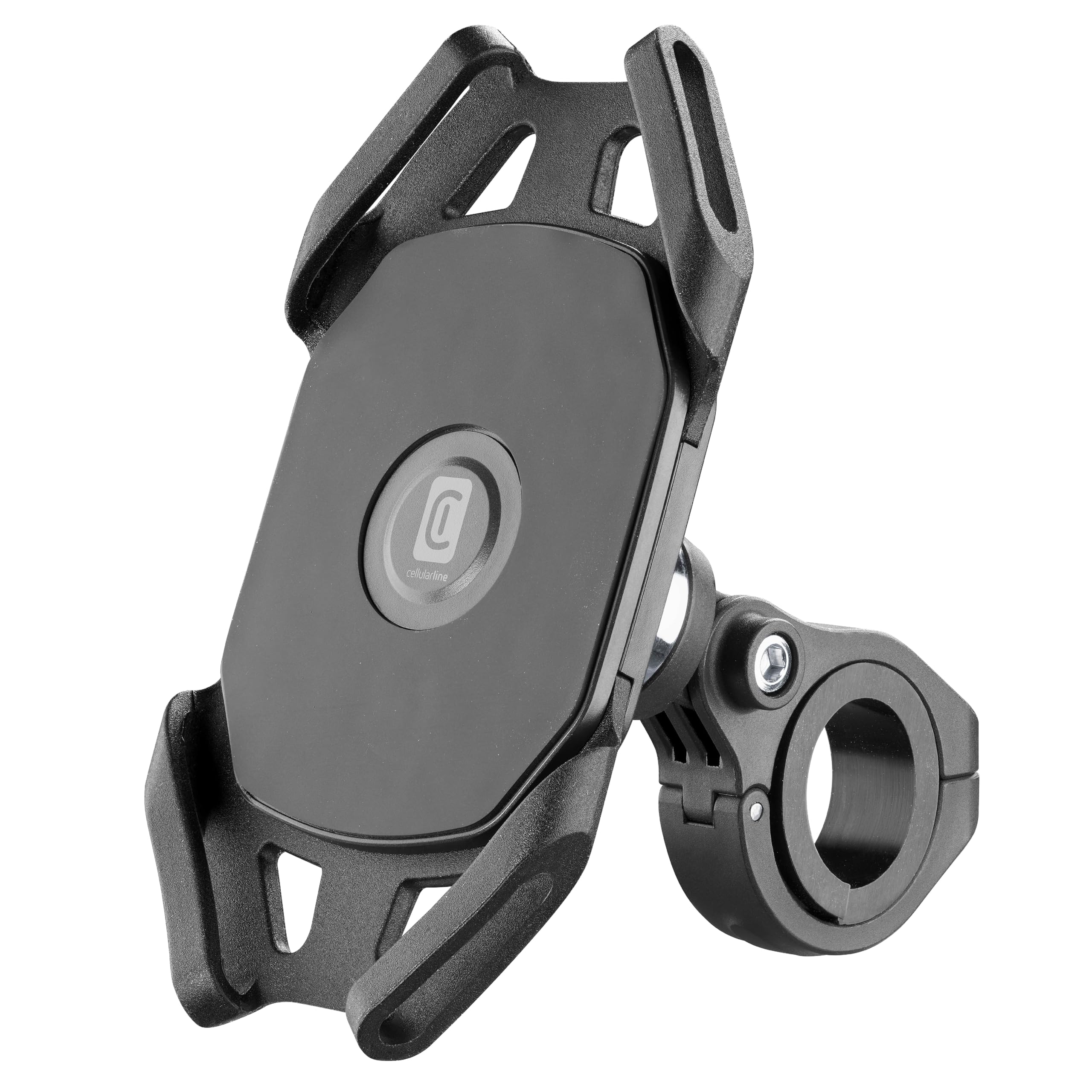 cellularline | Rider Pro – Universal | Smartphone Holder for Round Bike and Motorcycle Handlebar – 360 Rotation – Compatible Mobile Phones between 4 and 6.5 Inches – Stable and Solid — image 1