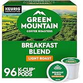 Green Mountain Coffee Roasters Breakfast Blend Single-Serve Keurig K-Cup Pods, Light Roast Coffee, 96 Count