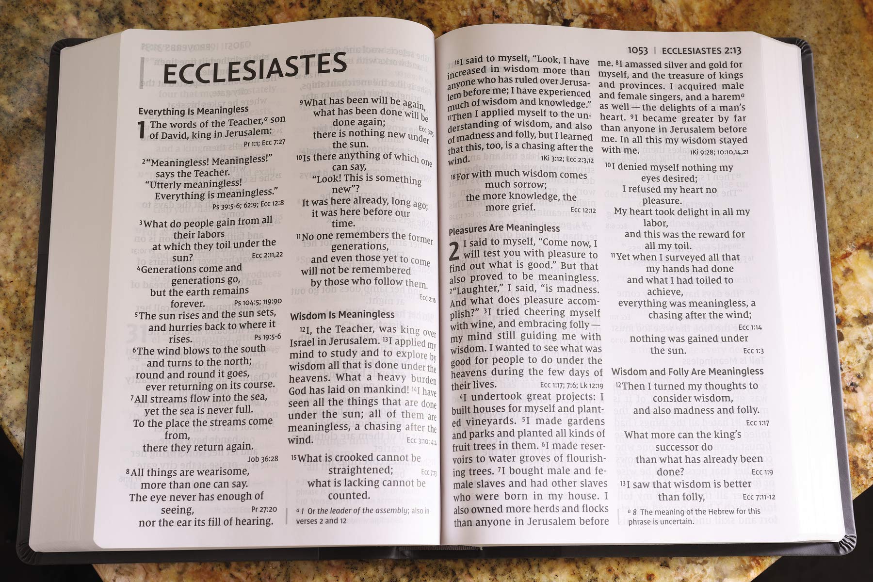 NIV, Super Giant Print Reference Bible, Leathersoft, Gray, Red Letter, Comfort Print Mar 13, 2018