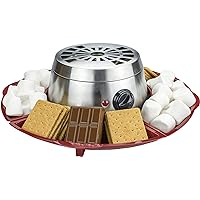 Brentwood Appliances TS603 Indoor Electric Stainless Steel S’Mores Maker with 4 Trays and 4 Roasting Forks, One Size, Multico