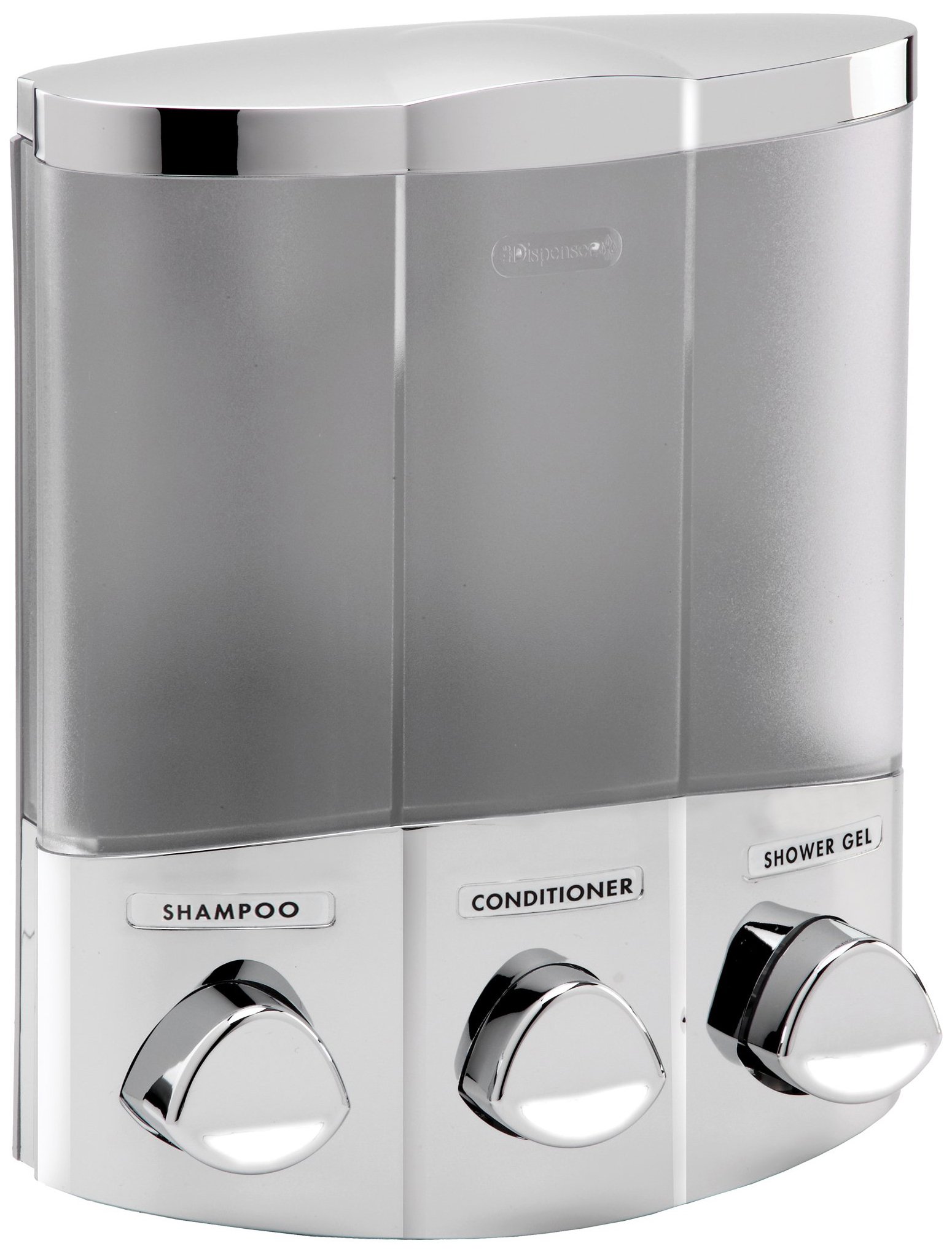 Photo 1 of Better Living Products 76344-1 Euro Series TRIO 3-Chamber Soap and Shower Dispenser, Chrome