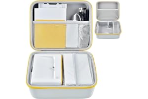 ALKOO Case for KODAK Dock Plus 4PASS Instant Photo Printer (4x6 inches), Storage Holder for Cartridge Refill & Photo Paper/Charger Accessories - Box Only (White)