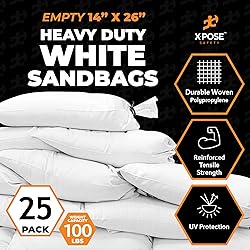 Xpose Safety Heavy Duty Sand Bags with Tie Strings