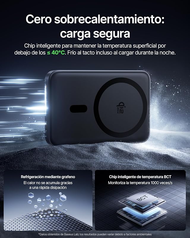 EnerFill FM21 Qi2.2 25W Powerbank Magsafe, Batería Externa Magnética 10000mAh, PD 45W USB C Carga Rápida, Power Bank Carga inalámbrica para iPhone 18，17, 16, 15 Pro MAX
