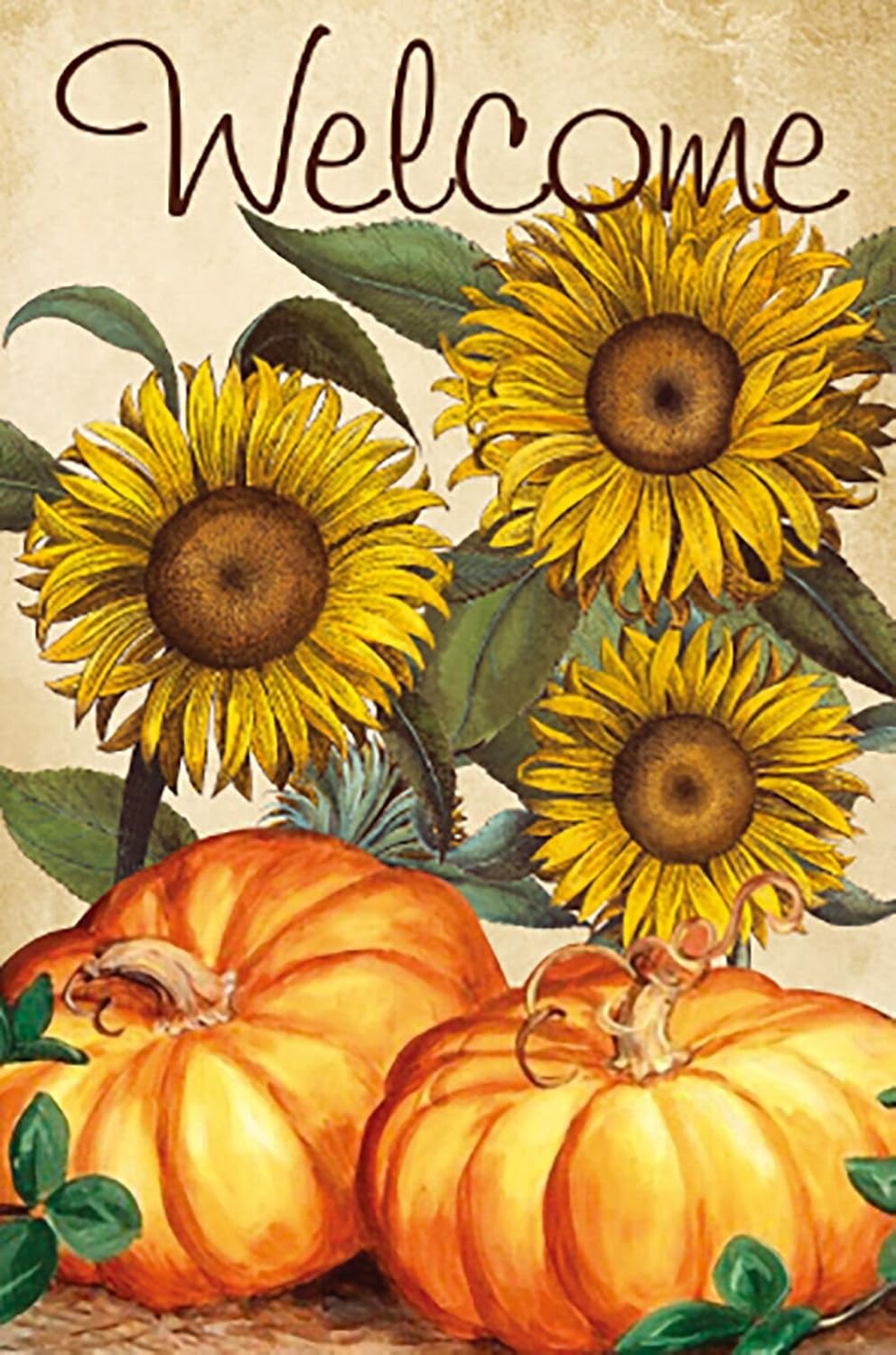 Best Pumpkin Sunflower Garden Flag