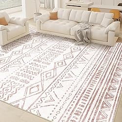 Area Rug for Living Room 9x12: Large Washable Boho