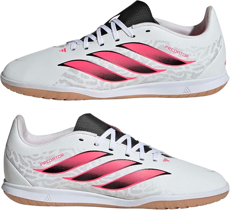 Unisex niños Predator Club Sala Indoor Football Shoes Kids Shoes, FTWR Branco/Solar Turbo/Core Preto, 35 1/2 EU — foto 6 de 7