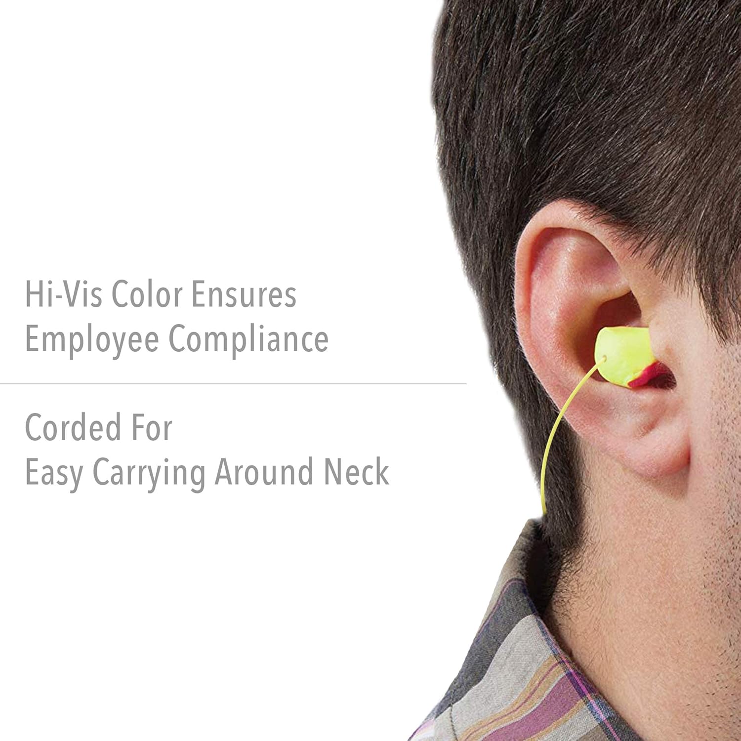 Howard Leight by Honeywell Laser Lite High Visibility Disposable Foam Earplugs, Pink/Yellow, 200-Pairs (LL-1) - 3301105 - Laser Printer Toner Cartridges - 