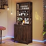 DWVO 67" Tall Wine Bar Cabinet for Liquor and