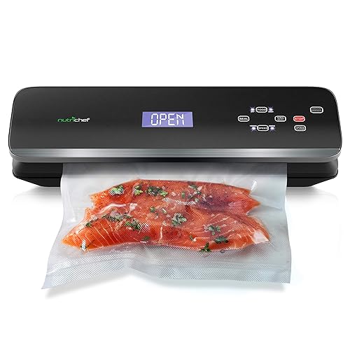NutriChef Upgraded Vacuum Sealer Automatic Vacuum Air Sealing