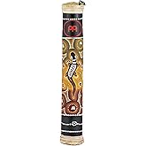 Meinl Percussion RS1BK-S 16" Small Bamboo Rain Stick with Sustaining Trickle Effect and Hand Painted Design