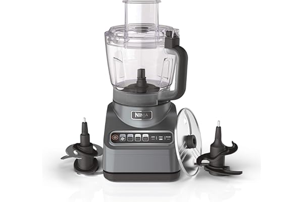 Ninja BN601 Professional Plus Food Processor 1000-Peak-Watts with Auto-iQ Preset Programs Chop Puree Dough Slice Shred with a