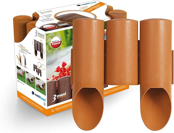 Cellfast Gartenpalisade, Rasenkante 3 MAXI holzdekor für eine einfache