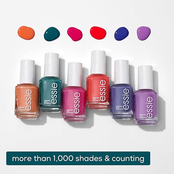 ESSIE SALON-QUALITY NAIL POLISH, 8-FREE VEGAN, OCEAN BLUE, PRET-A-SURFER, 0.46 FL OZ