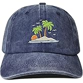 Hepandy Embroidered Palm Tree Hats