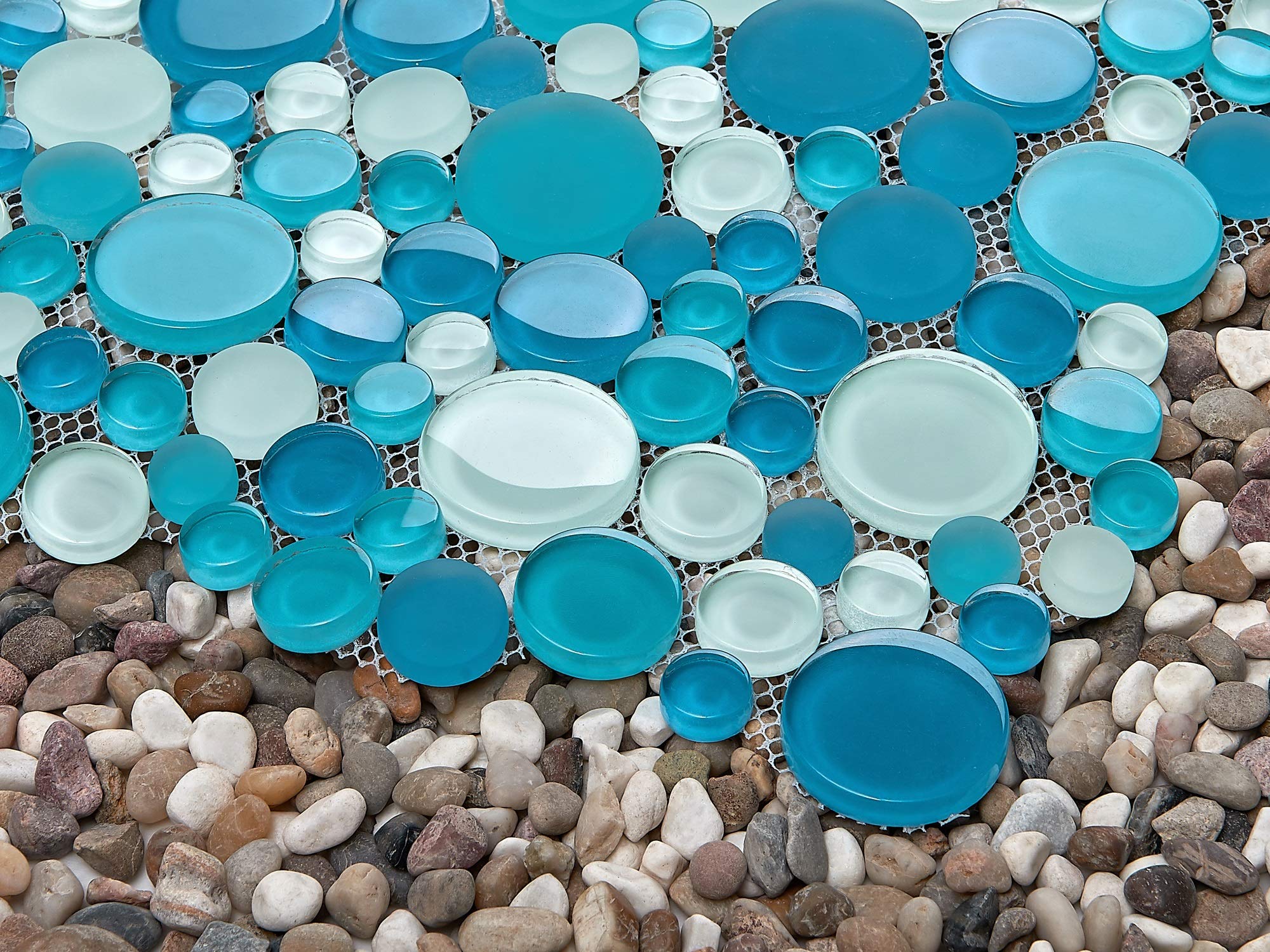 5 Sheets Glass Mosaic Tile Bubble Colle Buy Online In Burundi At Desertcart