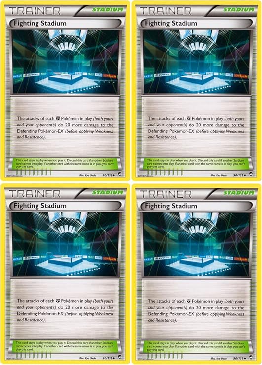 Amazon Pokemon X4 Fighting Stadium XY Furious Fists 90 111 Card 