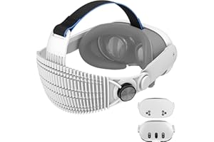 APEXINNO A3 Ultra-Light Head Strap Compatible with Meta Quest 3/Quest 3S Accessories, 3.17oz Adjustable Comfort Strap, Reduce