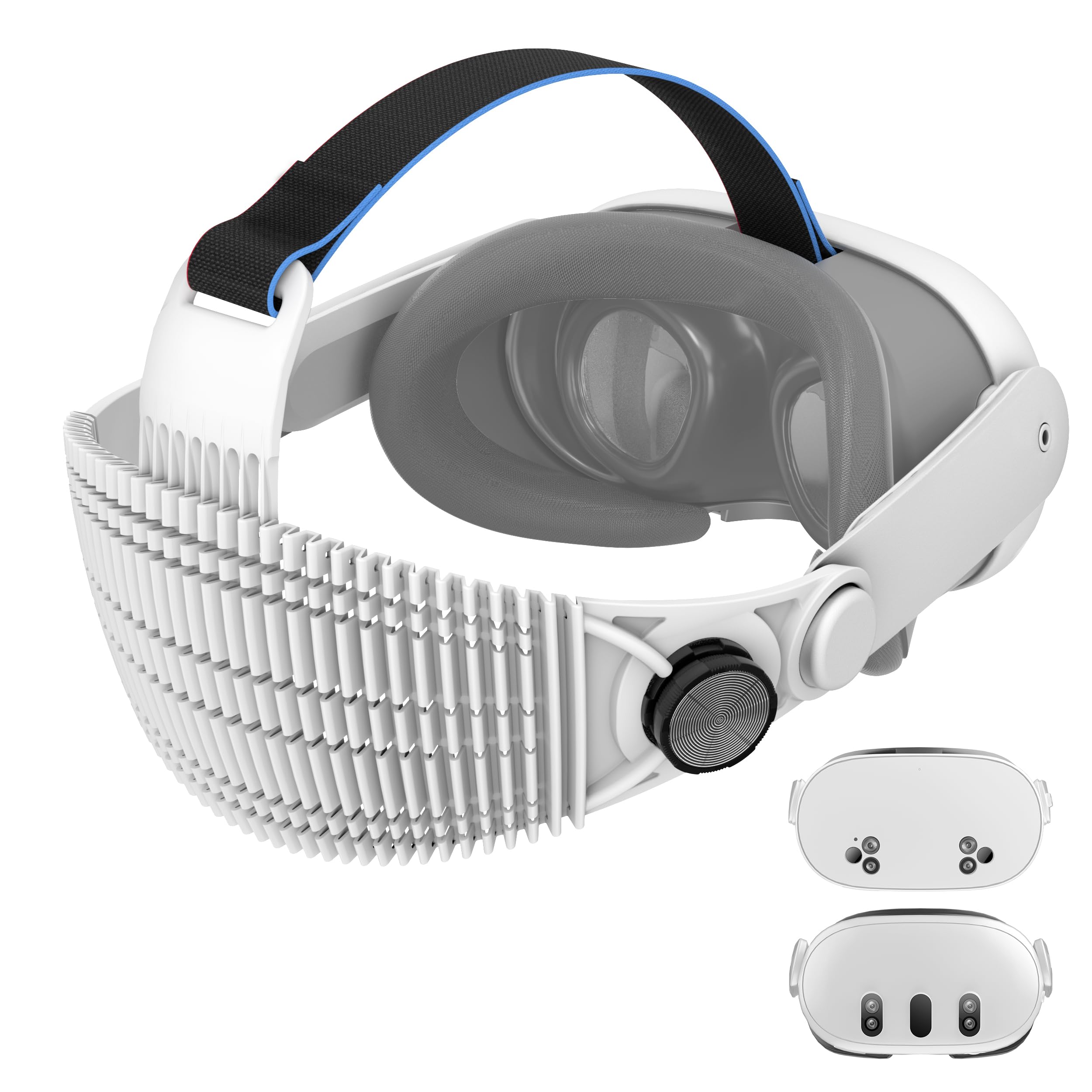 Photo 1 of APEXINNO A3 Ultra-Light Head Strap for Meta Quest 3/Quest 3S Accessories,3.17oz Adjustable Comfort Strap,Reduces Head Pressure and Suitable for Lying-Down VR Use