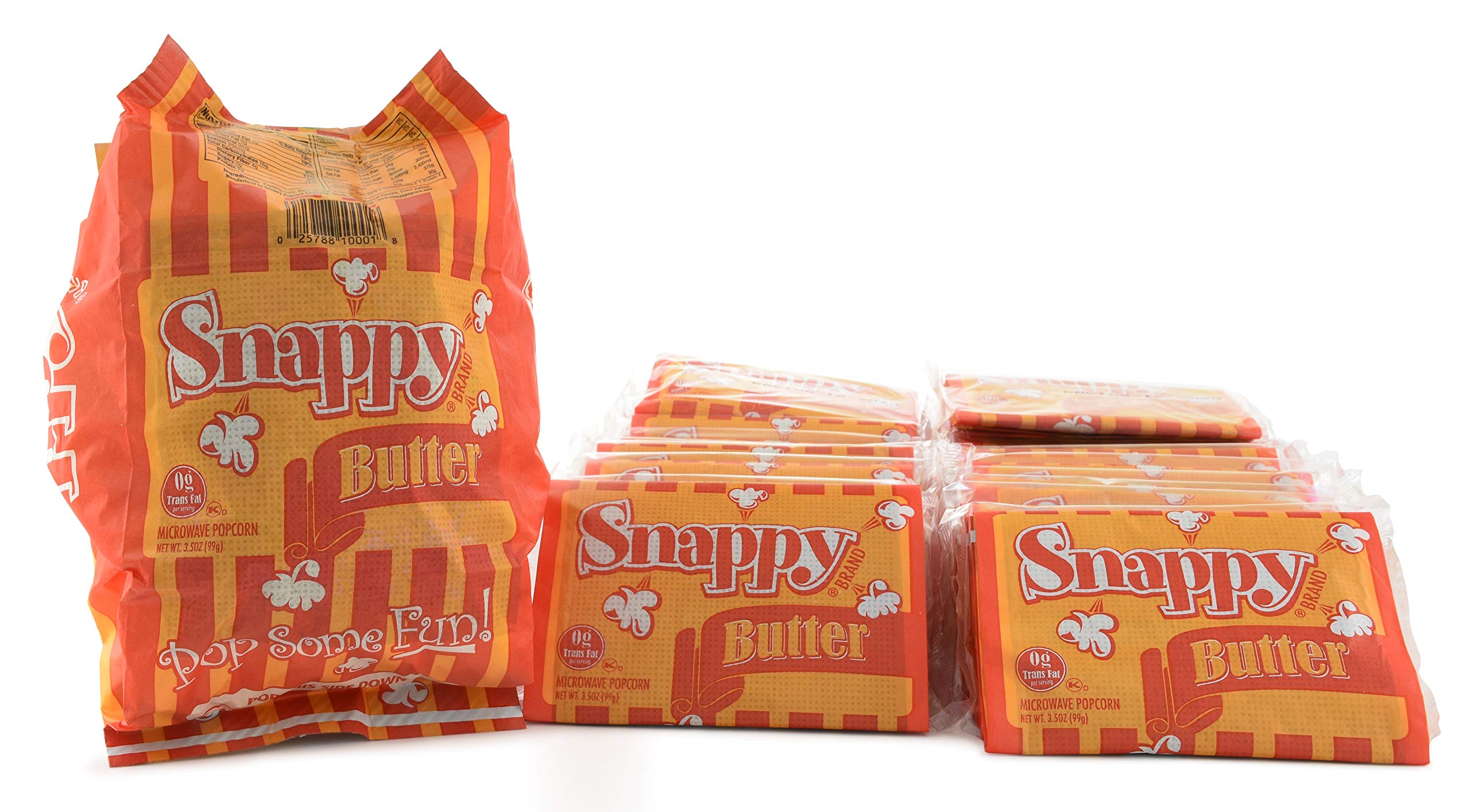 Snappy Butter Microwave Popcorn, 3.5 oz, 48 Pack