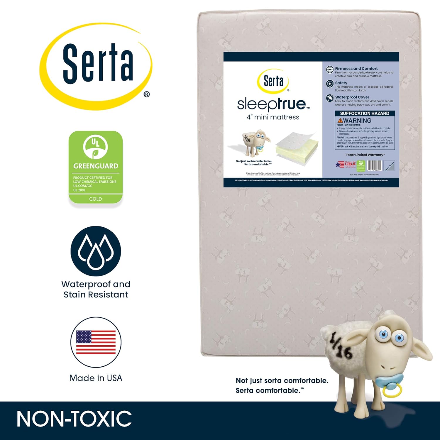 serta mini crib mattress