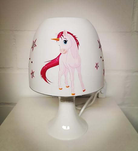 Kinderzimmer Leuchte Tischleuchte Nachttischlampe Personalisiert Pferd