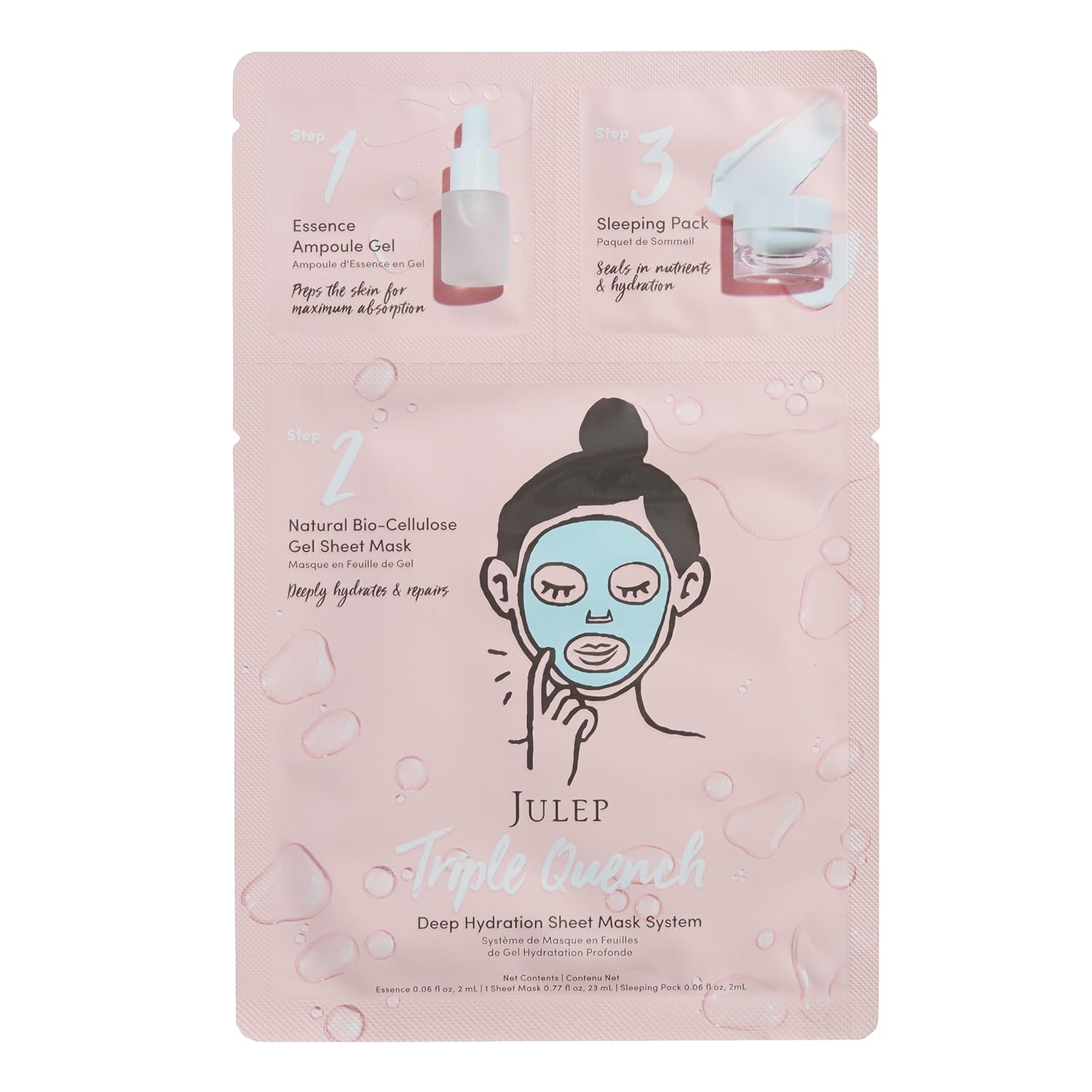 Julep Triple Quench Deep Hydration Sheet Mask System : Premium Beauty