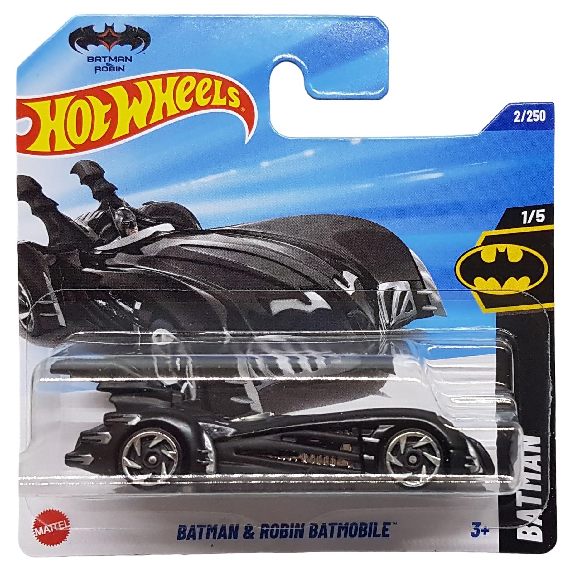 Hot Wheels - Batman & Robin Batmobile - Batman 1/5 - HYW60 - Short Card - DC - Mattel 2025-1:64