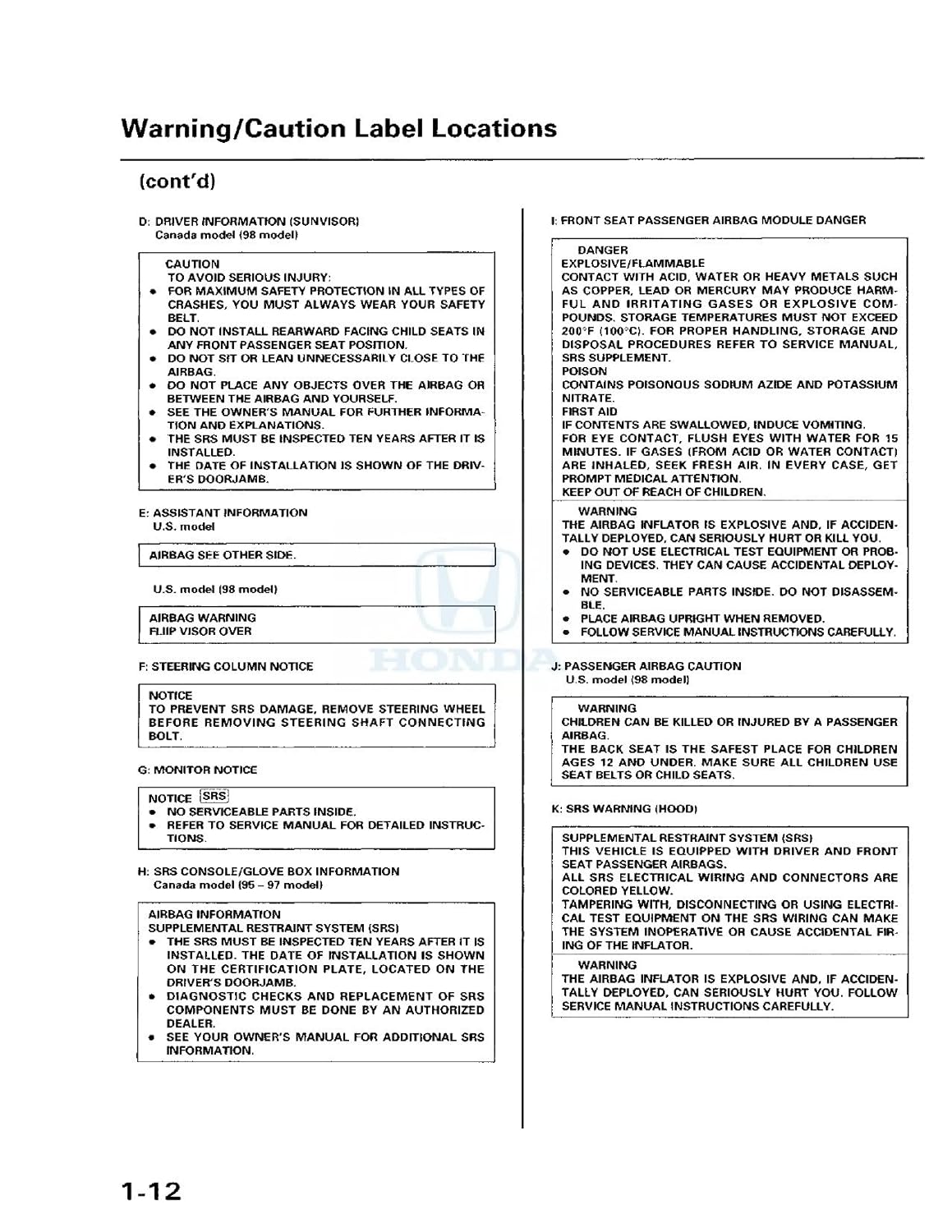 Amazon.com: bishko automotive literature 1995 1996 1997 1998 Acura 2.5TL 3.2TL  Shop Service Repair Manual CD Engine: Automotive
